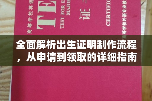 垫江全面解析出生证明制作流程，从申请到领取的详细指南