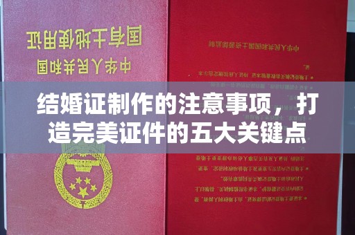 垫江结婚证制作的注意事项，打造完美证件的五大关键点
