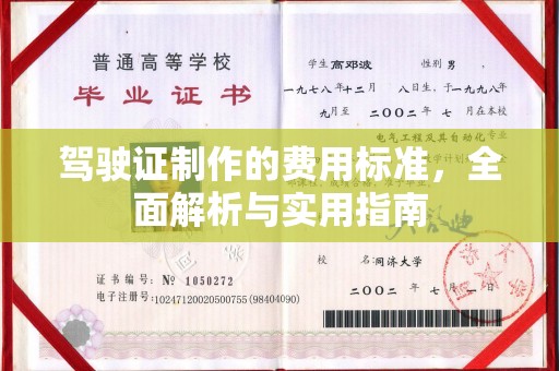 垫江驾驶证制作的费用标准，全面解析与实用指南