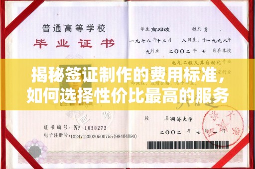 垫江揭秘签证制作的费用标准，如何选择性价比最高的服务？