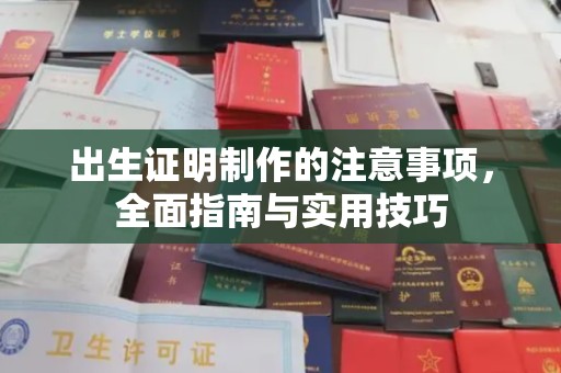 垫江出生证明制作的注意事项，全面指南与实用技巧