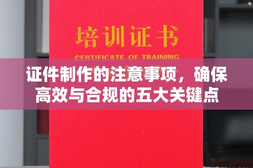 垫江证件制作的注意事项，确保高效与合规的五大关键点